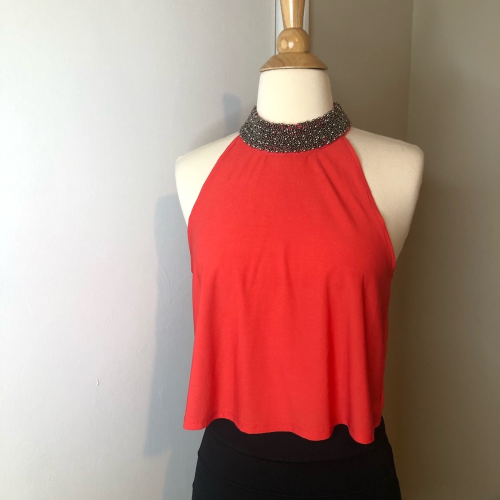 Charlotte Russe Sleeveless Beaded Choker